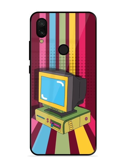 Retro Tech Vibes Glossy Soft Edge Case for Xiaomi Redmi 7
