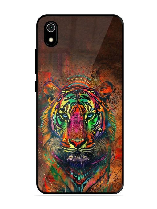 Cosmic Tiger Glossy Soft Edge Case for Xiaomi Redmi 7A Chachhi