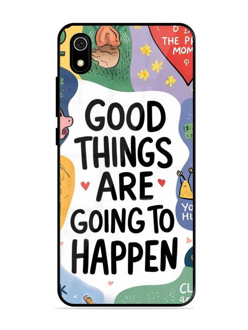 Uplifting Scribbles Glossy Soft Edge Case for Xiaomi Redmi 7A Chachhi