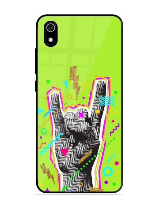 Neon Rock Glossy Soft Edge Case for Xiaomi Redmi 7A Chachhi