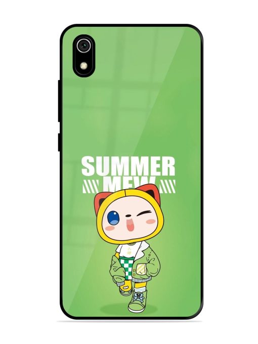 Purrfect Summer Glossy Soft Edge Case for Xiaomi Redmi 7A Chachhi