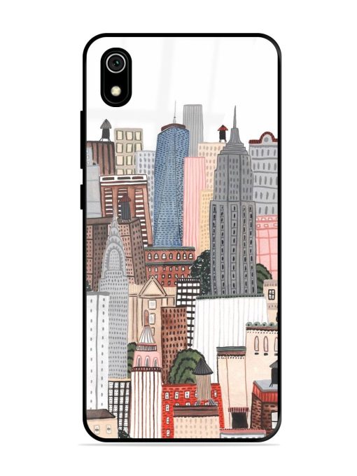 Cityscape Dreams Glossy Soft Edge Case for Xiaomi Redmi 7A Chachhi