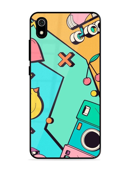 Retro Remix Glossy Soft Edge Case for Xiaomi Redmi 7A Chachhi