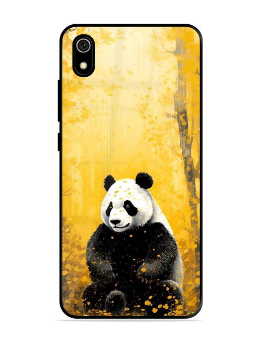 Golden Solitude Glossy Soft Edge Case for Xiaomi Redmi 7A Chachhi