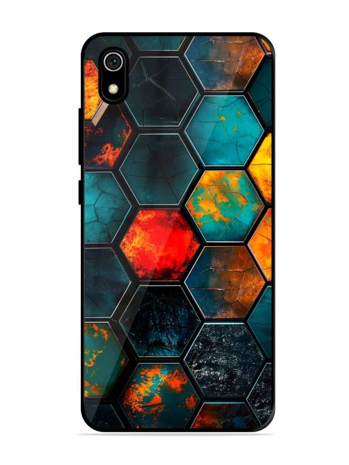 Hexagon Hive Glossy Soft Edge Case for Xiaomi Redmi 7A Chachhi