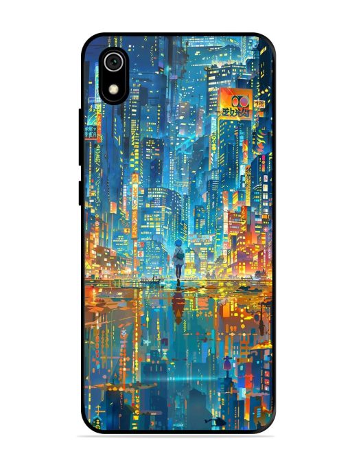 Neon Metropolis Glossy Soft Edge Case for Xiaomi Redmi 7A Chachhi