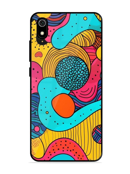 Psychedelic Patterns Glossy Soft Edge Case for Xiaomi Redmi 7A Chachhi