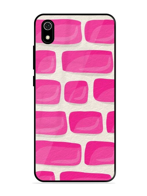 Pink Brick Wall Glossy Soft Edge Case for Xiaomi Redmi 7A Chachhi