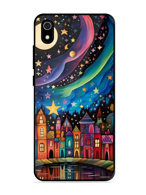 Starlit Village Glossy Soft Edge Case for Xiaomi Redmi 7A Chachhi