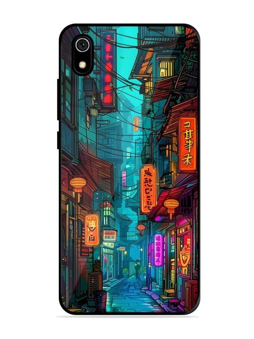 Neon Nightscape Glossy Soft Edge Case for Xiaomi Redmi 7A Chachhi