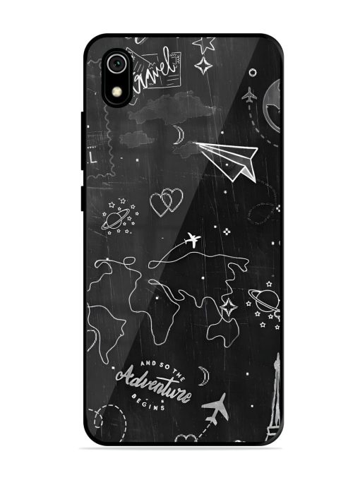 Wanderlust Sketchbook Glossy Soft Edge Case for Xiaomi Redmi 7A Chachhi