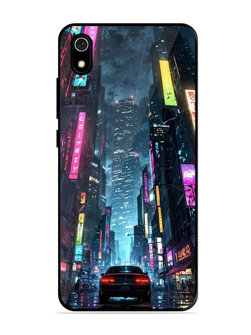 Neon Nightscape Glossy Soft Edge Case for Xiaomi Redmi 7A Chachhi