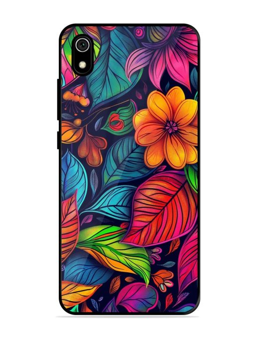 Rainbow Of Blooms Glossy Soft Edge Case for Xiaomi Redmi 7A Chachhi