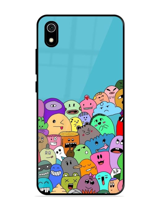 Monster Mash Glossy Soft Edge Case for Xiaomi Redmi 7A Chachhi