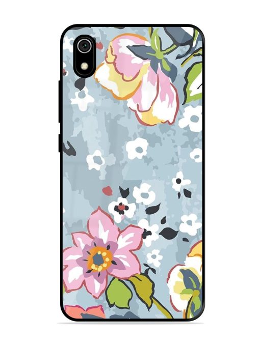 Floral Fantasy Glossy Soft Edge Case for Xiaomi Redmi 7A Chachhi