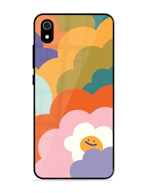 Happy Flower Power Glossy Soft Edge Case for Xiaomi Redmi 7A Chachhi