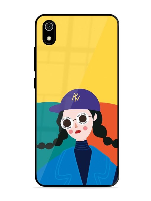 Starry-Eyed Girl Glossy Soft Edge Case for Xiaomi Redmi 7A Chachhi