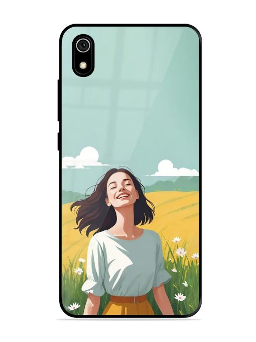 Girl Graffiti Glossy Soft Edge Case for Xiaomi Redmi 7A Chachhi