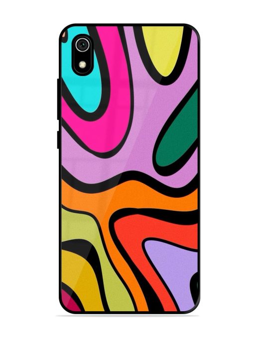 Groovy Swirls Glossy Soft Edge Case for Xiaomi Redmi 7A Chachhi