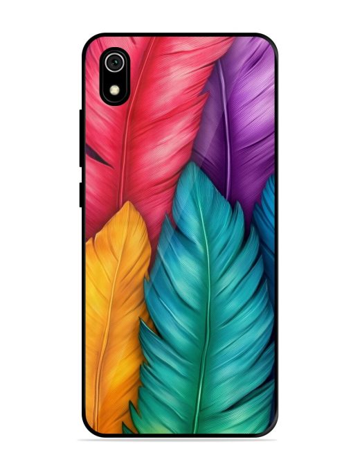 Rainbow Feathers Glossy Soft Edge Case for Xiaomi Redmi 7A Chachhi