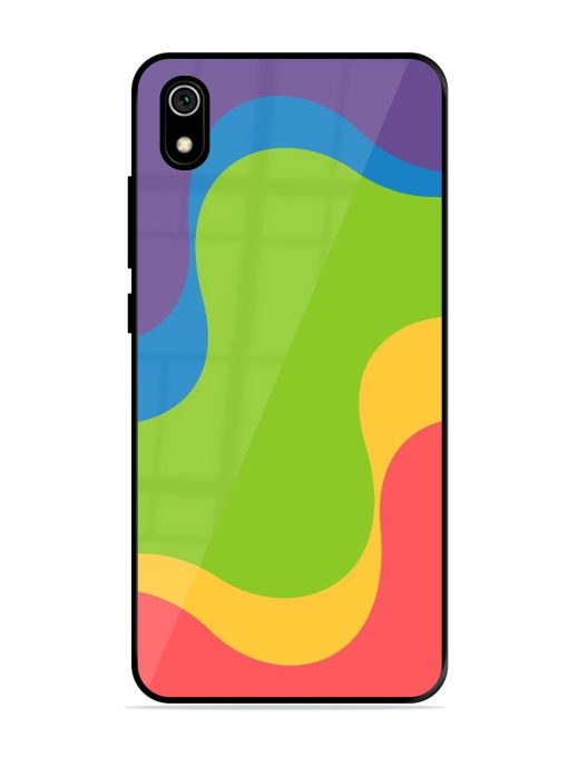 Wavy Rainbow Wonderland Glossy Soft Edge Case for Xiaomi Redmi 7A Chachhi