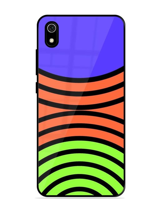 Psychedelic Stripe Symphony Glossy Soft Edge Case for Xiaomi Redmi 7A Chachhi