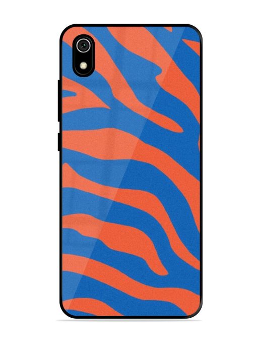 Zebra Stripes In Blue And Orange Glossy Soft Edge Case for Xiaomi Redmi 7A Chachhi