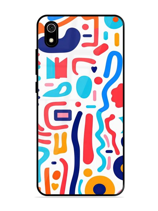 Whimsical Doodle Chaos Glossy Soft Edge Case for Xiaomi Redmi 7A Chachhi