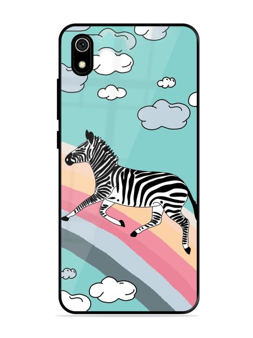 Zebra On A Rainbow Glossy Soft Edge Case for Xiaomi Redmi 7A Chachhi