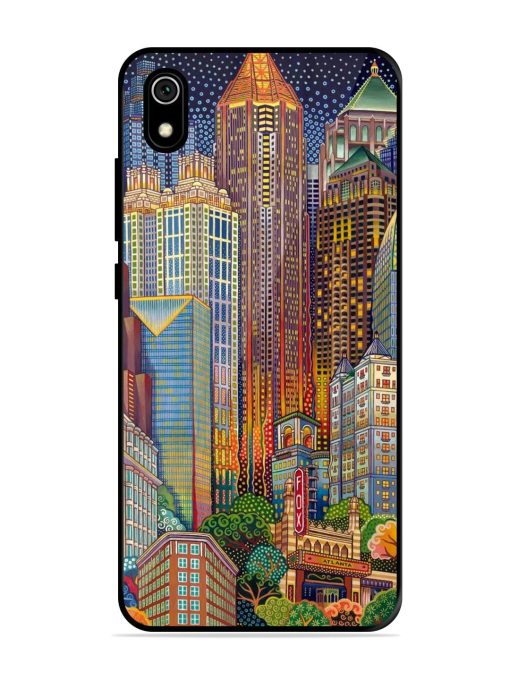 Neon Nightscape Glossy Soft Edge Case for Xiaomi Redmi 7A Chachhi