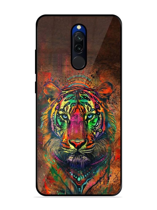 Cosmic Tiger Glossy Soft Edge Case for Xiaomi Redmi 8