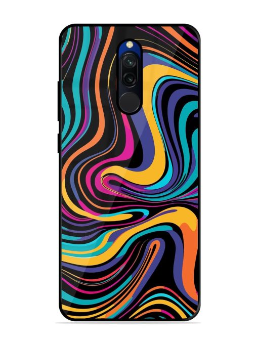 Psychedelic Swirl Glossy Soft Edge Case for Xiaomi Redmi 8