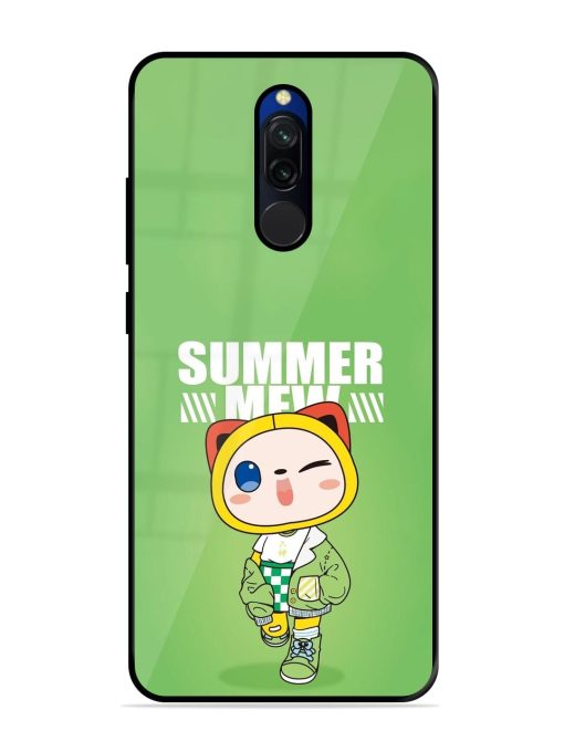 Purrfect Summer Glossy Soft Edge Case for Xiaomi Redmi 8