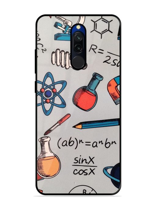 Science Doodle Glossy Soft Edge Case for Xiaomi Redmi 8