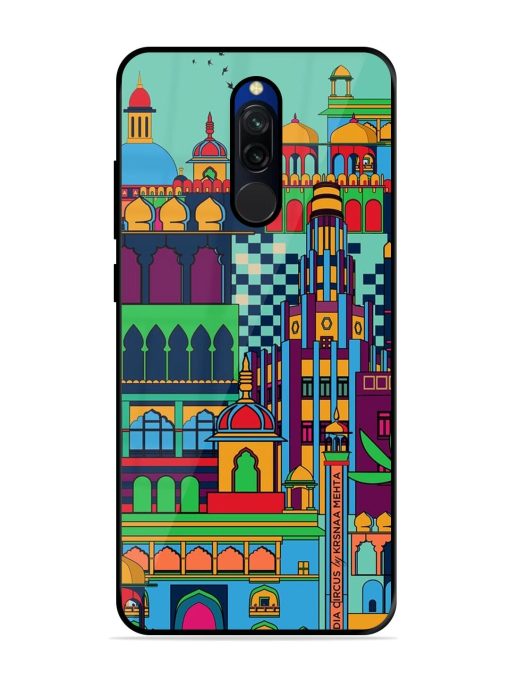 Indian Tapestry Glossy Soft Edge Case for Xiaomi Redmi 8