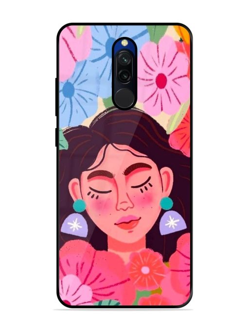 Blooming Serenity Glossy Soft Edge Case for Xiaomi Redmi 8