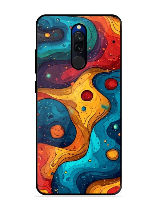 Cosmic Swirl Glossy Soft Edge Case for Xiaomi Redmi 8