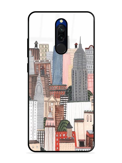 Cityscape Dreams Glossy Soft Edge Case for Xiaomi Redmi 8