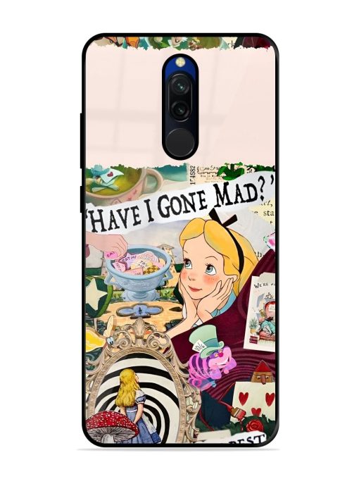 Mad Hatter'S Collage Glossy Soft Edge Case for Xiaomi Redmi 8