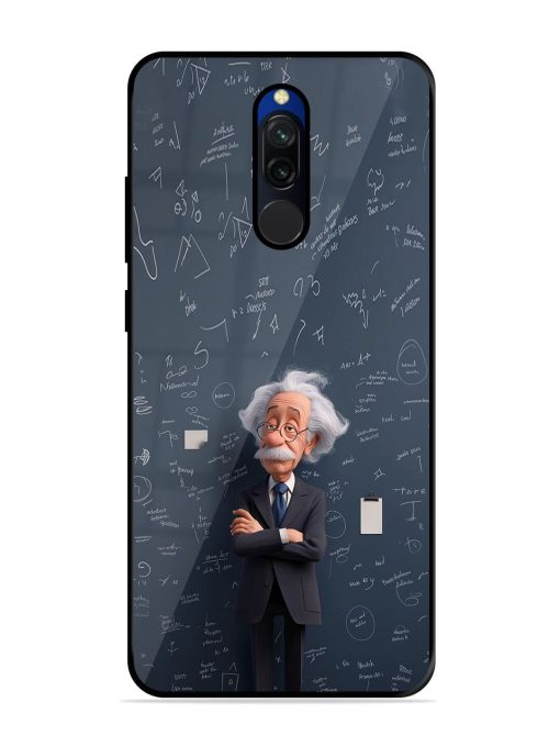 Albert Einstein Glossy Soft Edge Case for Xiaomi Redmi 8