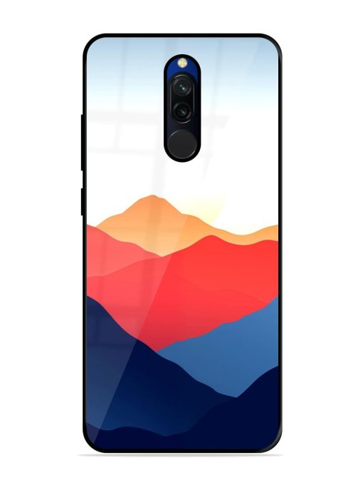 Sunset Peaks Glossy Soft Edge Case for Xiaomi Redmi 8