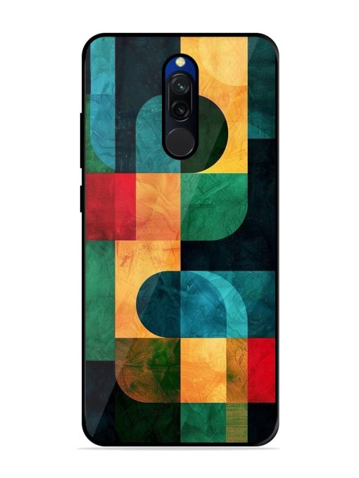 Geometric Harmony Glossy Soft Edge Case for Xiaomi Redmi 8