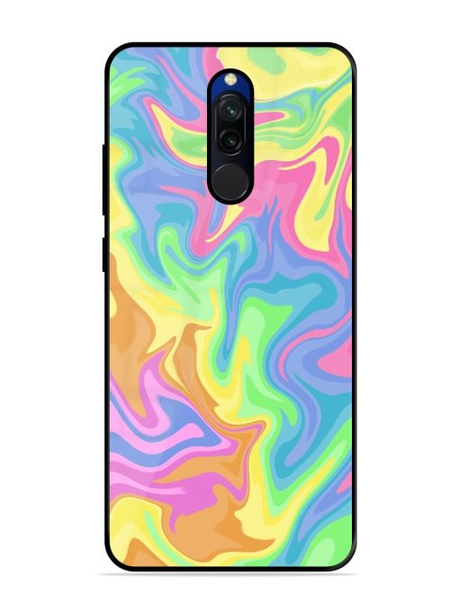 Whimsical Swirl Glossy Soft Edge Case for Xiaomi Redmi 8