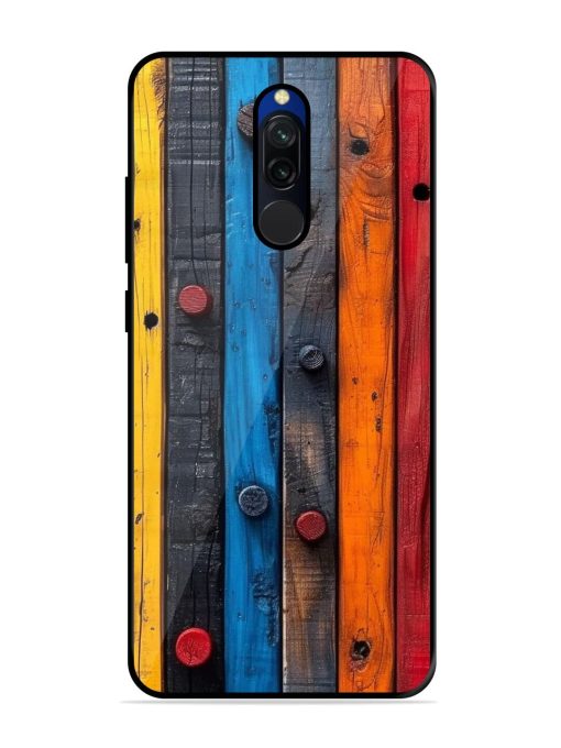 Rainbow Plank Glossy Soft Edge Case for Xiaomi Redmi 8