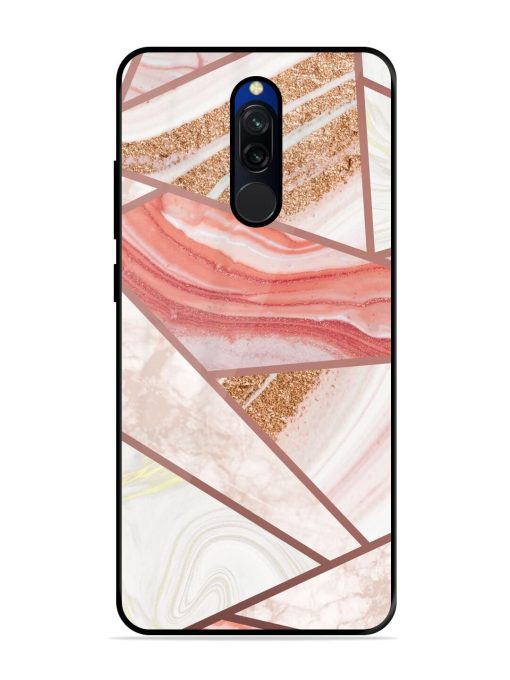 Rosy Mosaic Glossy Soft Edge Case for Xiaomi Redmi 8