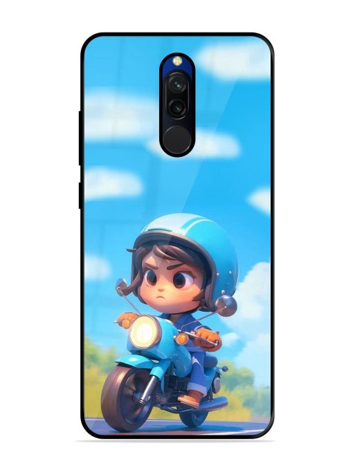 Little Rider Glossy Soft Edge Case for Xiaomi Redmi 8