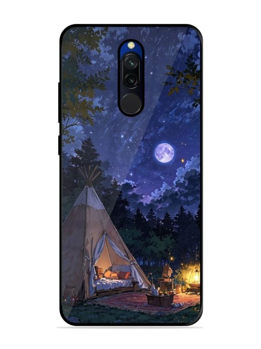 Moonlight Camping Glossy Soft Edge Case for Xiaomi Redmi 8