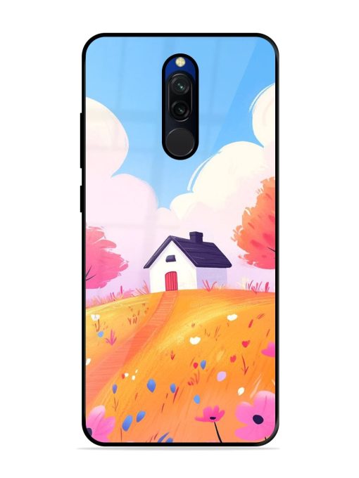 Hilltop Haven Glossy Soft Edge Case for Xiaomi Redmi 8