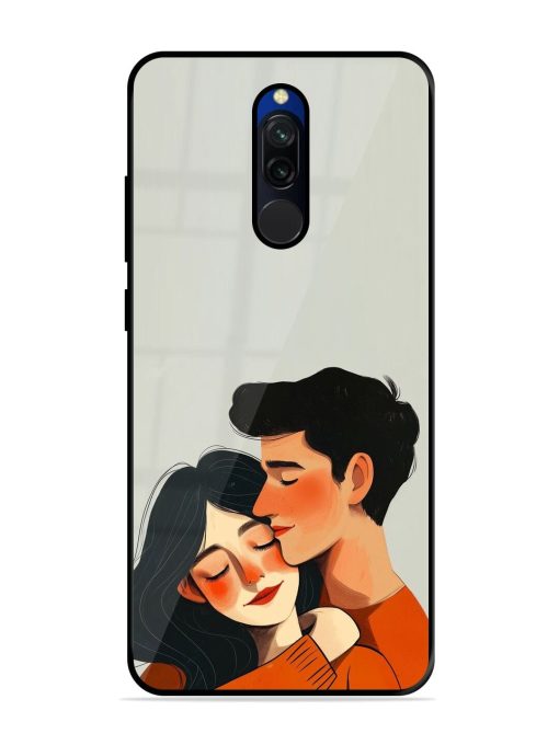 Craft Couples Glossy Soft Edge Case for Xiaomi Redmi 8