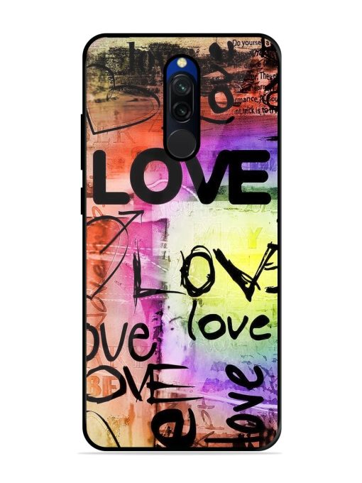 Love Graffiti Glossy Soft Edge Case for Xiaomi Redmi 8